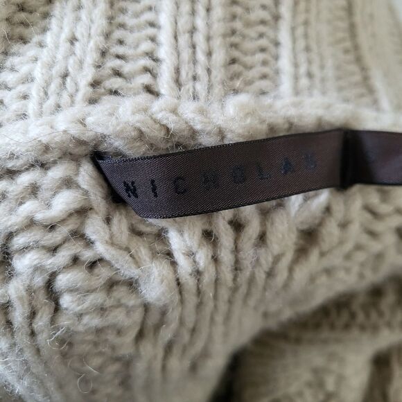 NICHOLAS K New York SWEATER COAT Cardigan Thick-Ply Heavy SHEEPMERE Wool Sz S - Picture 15 of 16